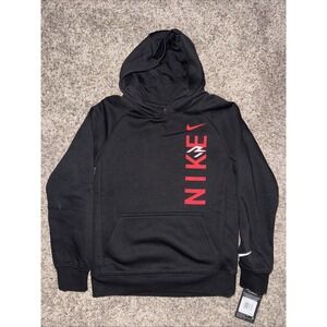 Nike 3BRAND Long Sleeve Sweatshirt‎ Black Hooded Boys Youth Small